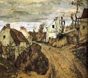 Paul Cezanne Village de sac painting